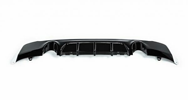 BMW F22 (235i & 240i) Rear Diffuser Single Pipe Single Outlet Gloss Black - Image 2