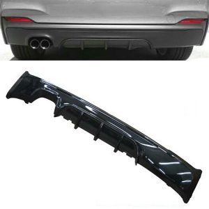 BMW F22 2 Series Rear Diffuser Double Pipe Single Outlet Gloss Black