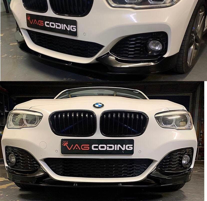 BMW F20 2015+ M Performance Front Lip (Gloss Black) - Image 2