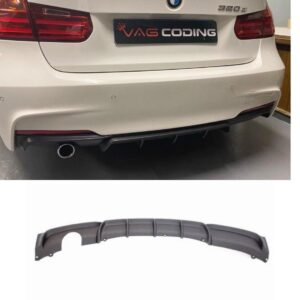 BMW F30 M Performance Diffuser (Single Outlet Matte Black)